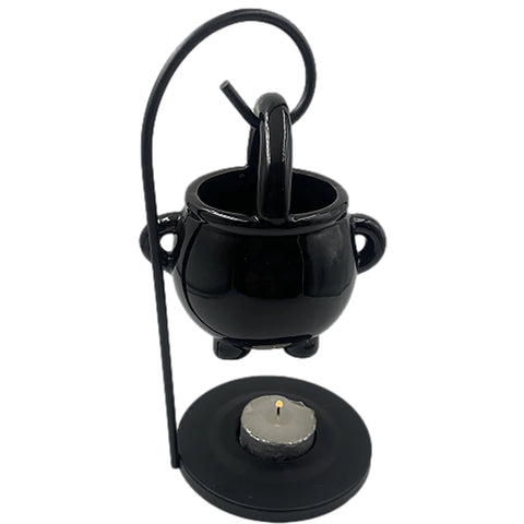 Hanging Cauldron Wax Burner Tealight Candle Holder Oil Burner Witches Witchcraft Home Yoga Room Meditation Decor Aroma Diffuser