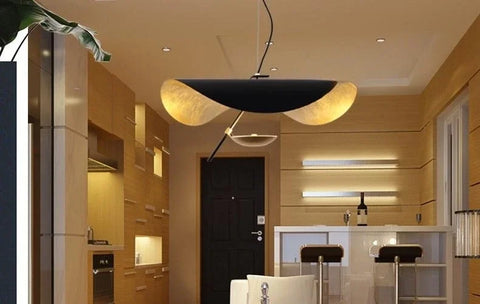 Modern Minimalist Flying Shuttle Hat LED Chandelier Living Room Restaurant Bedroom Pendant Lamp Art Home Decor Lighting Fixtures