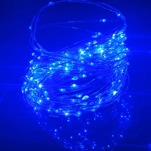 Led silver Wire Fairy Lights USB Powered LED String Lights outdoor waterproof Garland For Christmas Party Wedding DIY Decoration