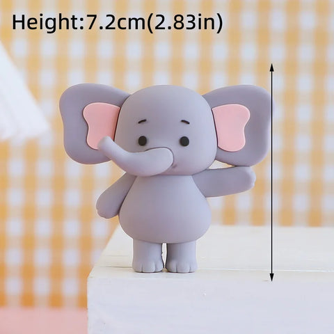 Baby Elephant Cake Topper for Baby Shower Elephant Cake Decoration Kids 2nd 1st Birthday Party Decoration Boy Girl Gender Reveal