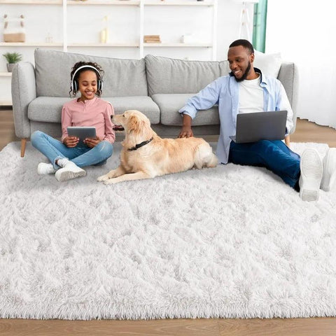 Large Area Rugs for Living Room Bedroom, Fluffy Kids Room Plush Shaggy Nursery Rug Furry Throw Carpets for Boys Girls