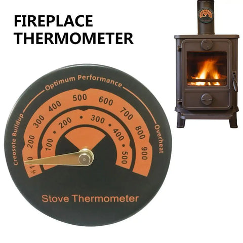 Wood Stove Blower Fan 5 Blades High Efficiency Fireplace Fan With Moon Star Shape Stand Quiet Working Thermodynamic Wood Burning