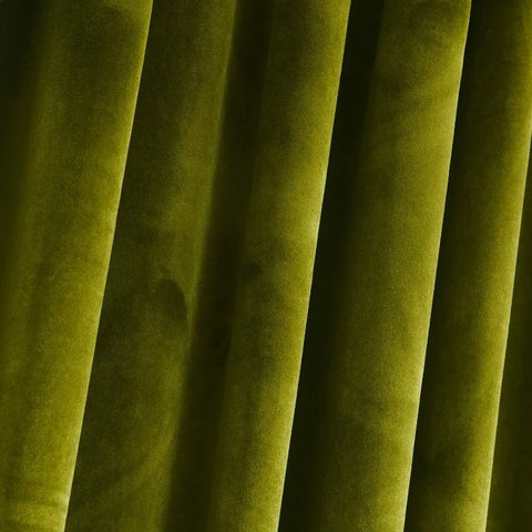 Velvet Curtains 2 Panels Set, Block Light Thermal Insulated Velour Rod Pocket Drapes for Bedroom and Living Room