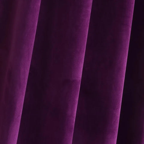 Velvet Curtains 2 Panels Set, Block Light Thermal Insulated Velour Rod Pocket Drapes for Bedroom and Living Room