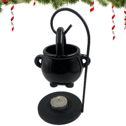 Hanging Cauldron Wax Burner Tealight Candle Holder Oil Burner Witches Witchcraft Home Yoga Room Meditation Decor Aroma Diffuser