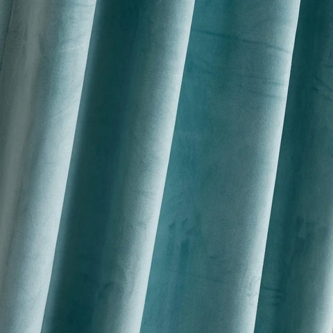 Velvet Curtains 2 Panels Set, Block Light Thermal Insulated Velour Rod Pocket Drapes for Bedroom and Living Room