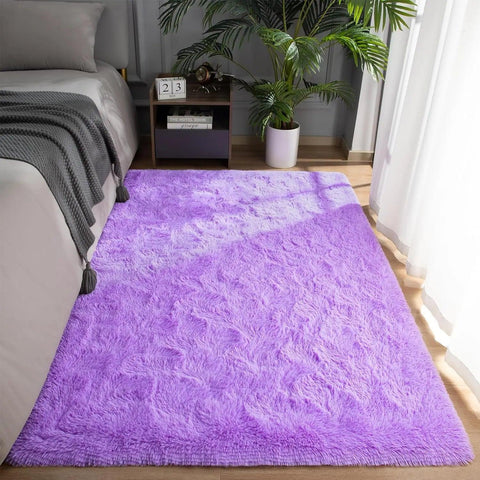 Fluffy Rugs for Bedroom Fuzzy Area Rugs for Living Room Soft Kids Carpet Non Slip Rugs for Hardwood Floors Room Decor