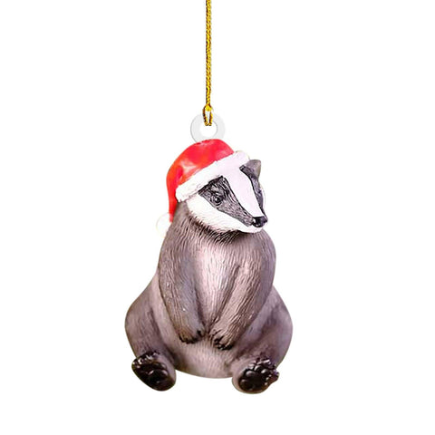 Merry Christmas Animal Acrylic Pendant Christmas Decorations For Home Christmas Ornament Xmas Happy New Year