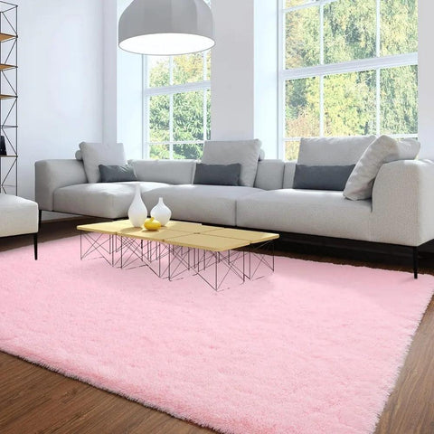 Merelax Soft Modern Indoor Large Shaggy Rug for Livingroom Bedroom Dorm Kids Room Home Decorative, Non-Slip Plush Fluffy Furry