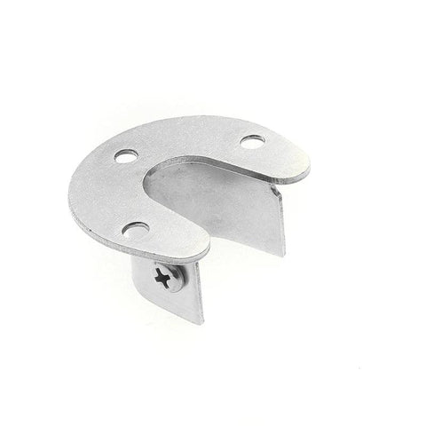 Stainless Steel Flange Seat Wardrobe Hanger Rod Tube Hook Fixed Support Bracket Seat Fixing Hardware Accessories Curtain Rod