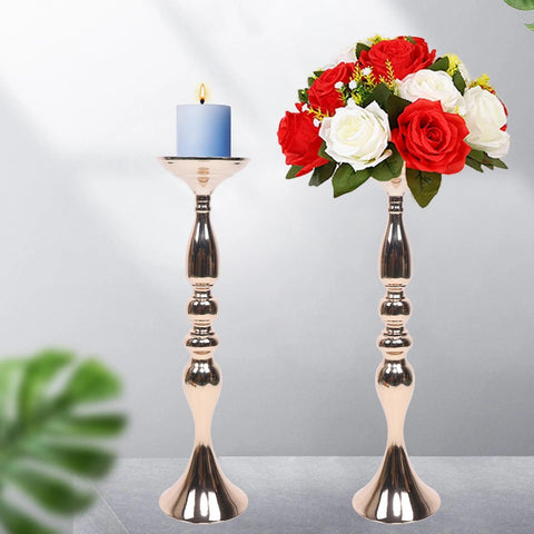 10pcs Metal Vase Centerpiece Stand Candle Holder Wedding Flower Table Decor