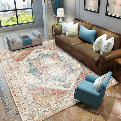 Retro Ethnic Carpets for Living Room Large Area Rugs Home Decor Hallway Boho Carpet Moroccan Bedroom Beside Floor Mat Luxury