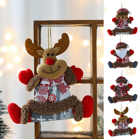 New Year Christmas Tree Decorations Santa Claus Elk Hanging Home Decor Christmas Tree Ornaments Xmas Gift L5