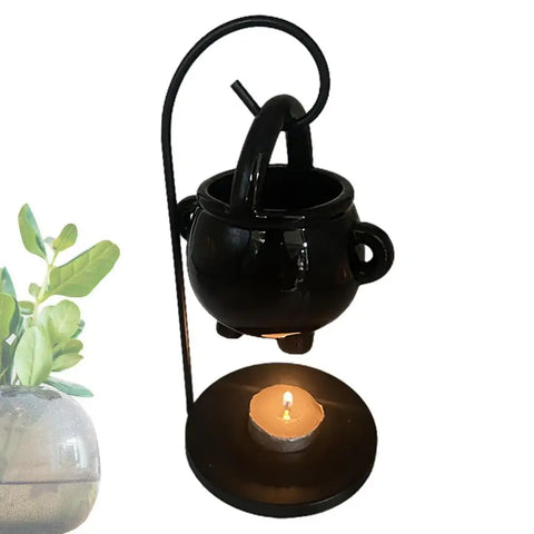 Hanging Cauldron Wax Burner Tealight Candle Holder Oil Burner Witches Witchcraft Home Yoga Room Meditation Decor Aroma Diffuser