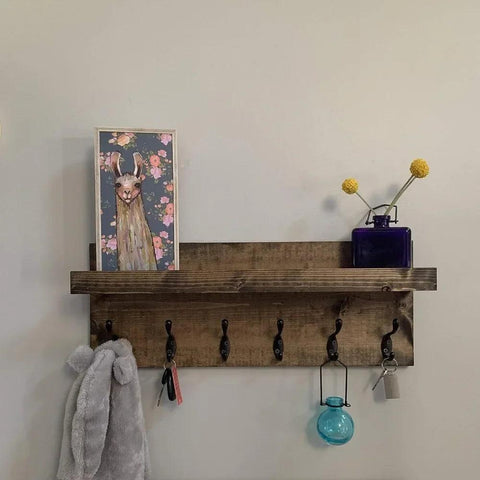 Coat rack, with rack, wall mounted, with storage space, towel rack, entrance passage, storage container, key hook