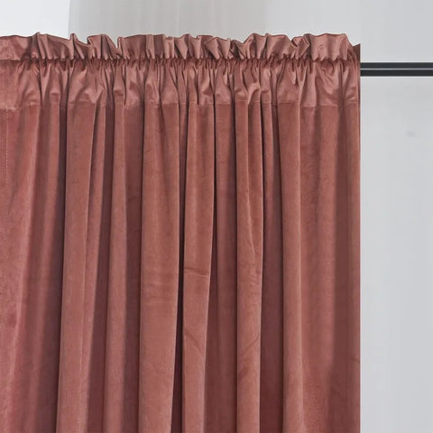 Velvet Curtains 2 Panels Set, Block Light Thermal Insulated Velour Rod Pocket Drapes for Bedroom and Living Room