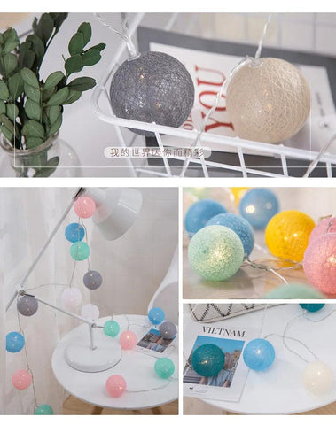 6CM Ball Light String Light For Party Wedding Home Decoration Diameter String Festival String Light