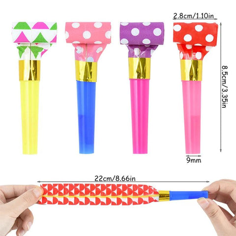 20/50Pcs Party Blowout Whistles Kids Birthday Party Favors Cheer Props Pinata Filler Wedding Gift Christmas New Year Noise Maker