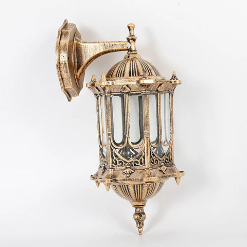 Antique Lantern Wall Lamp Sconce Porch Lamp Garden Outdoor Exterior Wall Light