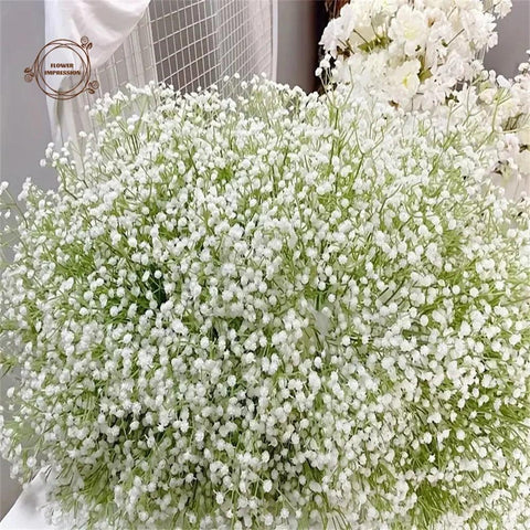 20PCS Babies Breath Artificial Flowers Plastic Gypsophila DIY Floral Bouquets Arrangement for Wedding Home Room Decoration