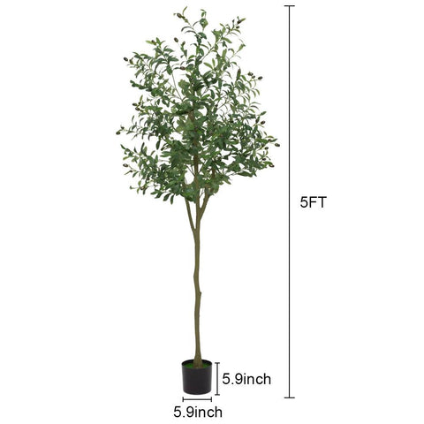 180cm Artificial Olive Tree Ornaments Fake Potted Olive Tree For Modern Home Office Living Room Floor Decor