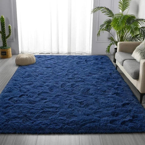 Large Shag Area Rugs, Tie-Dyed Plush Fuzzy Rugs for Living Room, Ultra Soft Fluffy Furry Rugs for Bedroom