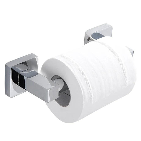 Aluminum Alloy Toilet Paper Holder Towel Rack Bathroom Accessory No Drilling Chrome Toilet Towel Ring for Kitchen Hook Hardware