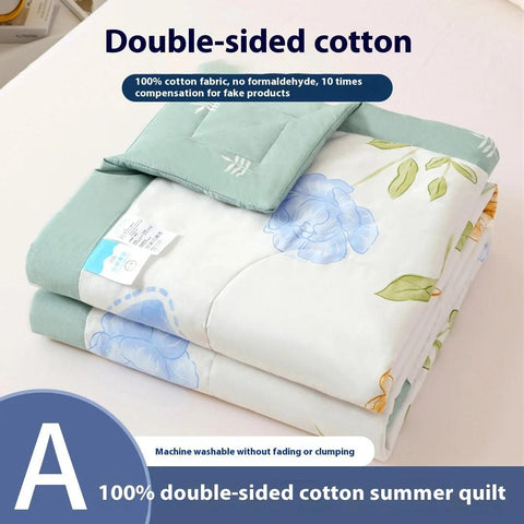 Summer Thin Quilt Comforter Soft Air conditioning Four-season Quilt Duvet Blanket Bed Blanket Bed Silky Comforter Lightweight