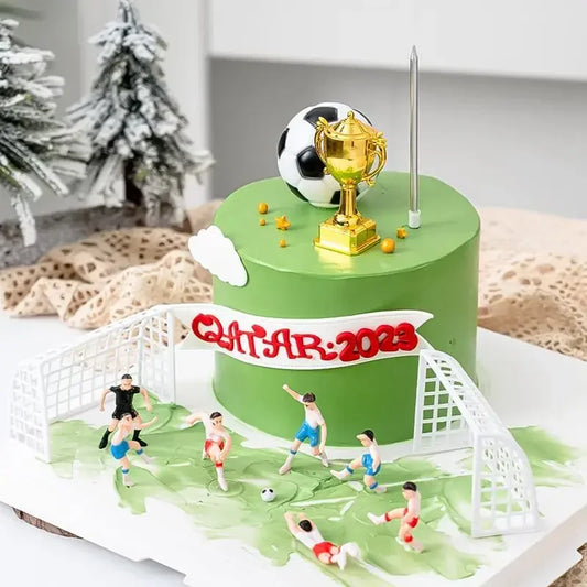 Football Soccer Cake Topper Birthday Boy Cake Topper Baby Shower Happy Birthday Party Decor Sports Party Supplies Cake Accessory