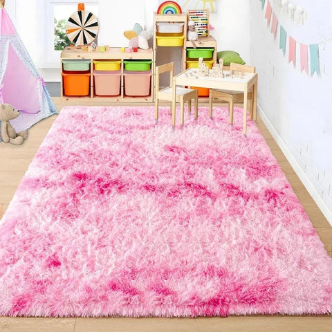 Large Area Rugs for Living Room Bedroom, Fluffy Kids Room Plush Shaggy Nursery Rug Furry Throw Carpets for Boys Girls