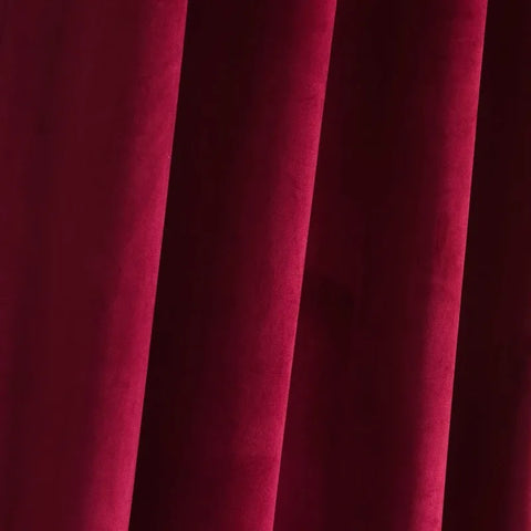 Velvet Curtains 2 Panels Set, Block Light Thermal Insulated Velour Rod Pocket Drapes for Bedroom and Living Room