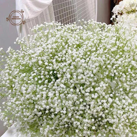 20PCS Babies Breath Artificial Flowers Plastic Gypsophila DIY Floral Bouquets Arrangement for Wedding Home Room Decoration