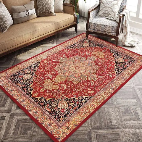 Retro Ethnic Carpets for Living Room Large Area Rugs Home Decor Hallway Boho Carpet Moroccan Bedroom Beside Floor Mat Luxury