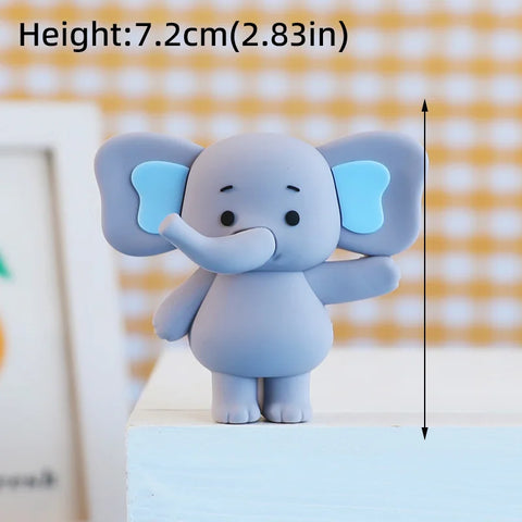 Baby Elephant Cake Topper for Baby Shower Elephant Cake Decoration Kids 2nd 1st Birthday Party Decoration Boy Girl Gender Reveal