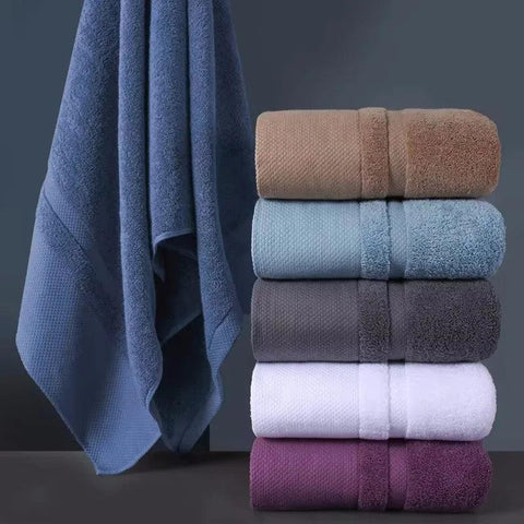 Solid Color Cotton Super Absorbent Hand Towel Face Hand Towel Thicken Soft Bathroom Hand Towels Home Hotel Supplies 34x75cm