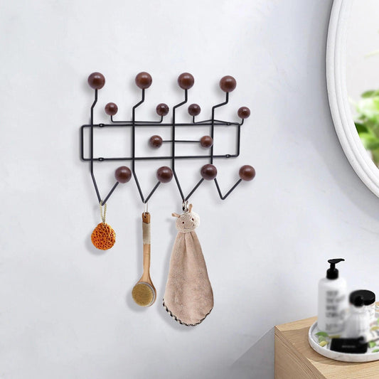 14 Hooks Bubble Wall Mounted Coat Rack Entryway Hanging Coat Hat Stand