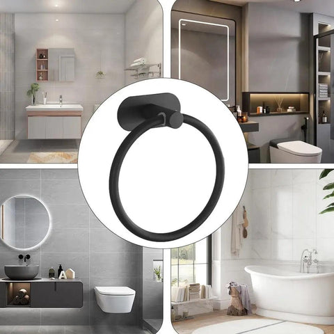 Towel Ring Rack Wall Mounted Stainless Steel Towel Holder Towel Ring Hanger With Sturdy Base For Washroom Toilet Kitchen And