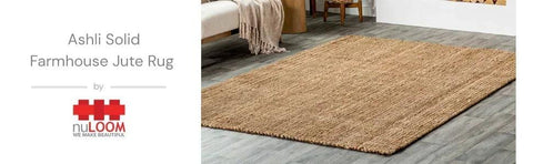 nuLOOM Ashli Solid Farmhouse Jute Area Rug, 8x10, Off-white