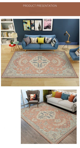 Retro Ethnic Carpets for Living Room Large Area Rugs Home Decor Hallway Boho Carpet Moroccan Bedroom Beside Floor Mat Luxury