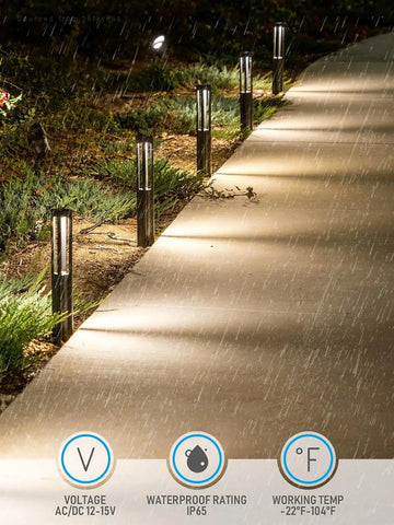 Low Voltage Landscape Lights, Unique Lighting Effects LED 172LM 3W 12-15V AC/DC, IP65, Aluminum Outdoor Driveway/Pathway Light,