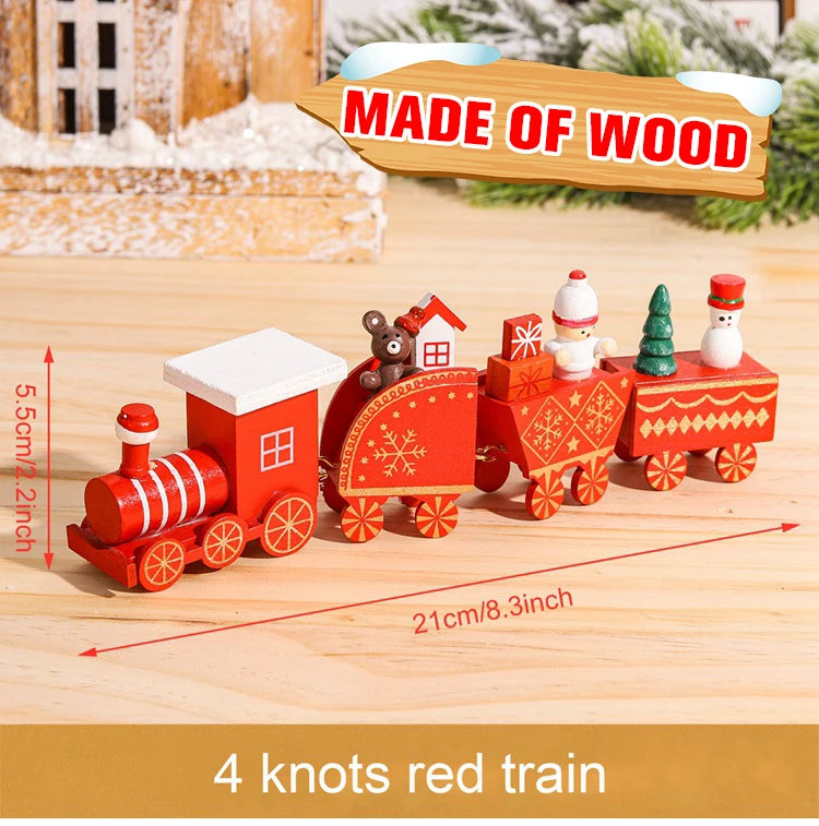 Christmas Train Merry Christmas Decorations For Home 2024 Cristmas Ornament Xmas Navidad Noel Gifts Happy New Year 2025 Gifts