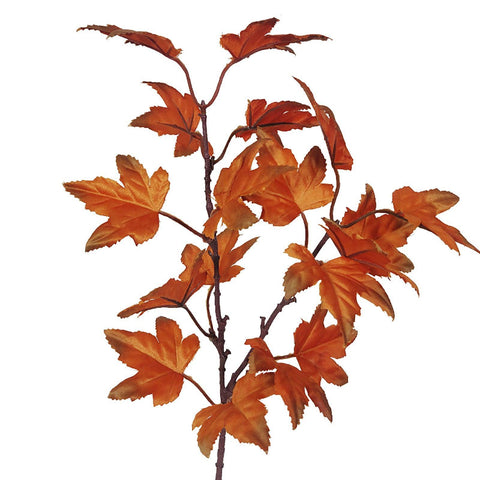 Artificial Leaves Kitchen Fall For Home Maple Stems Thanksgiving Leaves Outdoor Decor Branch Vase Flowers Artificial Tall