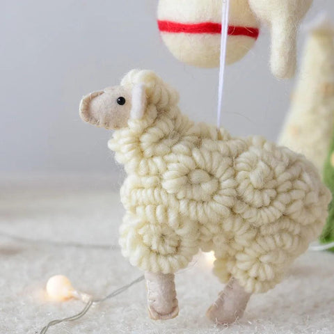 Christmas Sheep Pendant Merry Christmas Decor for Home 2023 Navidad Ornaments Christmas Tree Decor Xmas Gifts New Year 2024