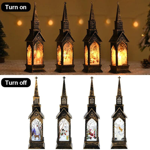 Christmas LED Night Light Santa Claus Snowman Lantern Lamp Table Ornament Christmas Decoration for Home Xmas Navidad Gifts