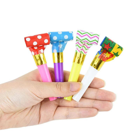 20/50Pcs Party Blowout Whistles Kids Birthday Party Favors Cheer Props Pinata Filler Wedding Gift Christmas New Year Noise Maker