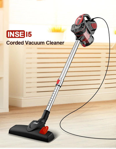 INSE I5 Corded vacuum cleaners 18Kpa Powerful Suction 600W Motor 4 in 1 stick Handheld vaccum cleaner for Home Pet Hair Carpet