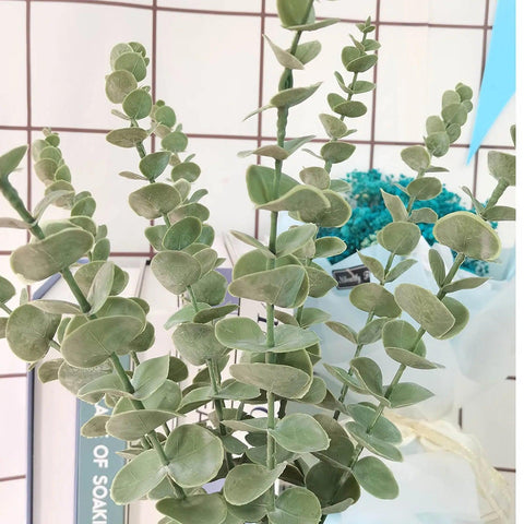 12 PCS Artificial Leaves Stems Faux Greenery Decor Branches Real For Floral Wisteria Garland Artificial Flowers Wisteria