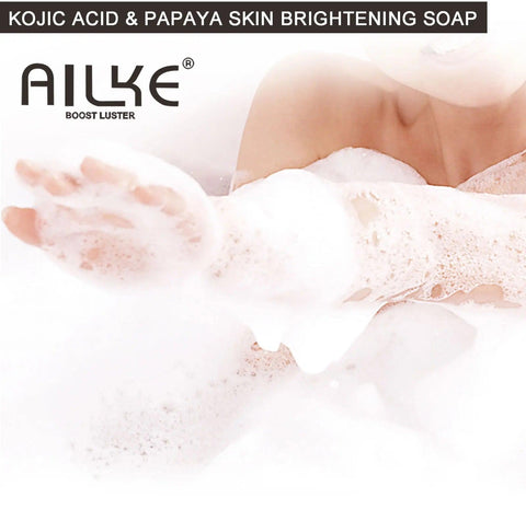 AILKE Natural Papaya Soap, Deep Cleansing, Moisturizing, Smooth & Soft Skin, Brightening Soap Bar, Suitable For Face And Body