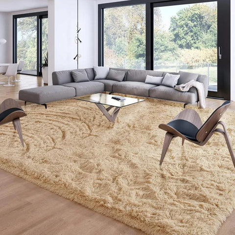 Merelax Soft Modern Indoor Large Shaggy Rug for Livingroom Bedroom Dorm Kids Room Home Decorative, Non-Slip Plush Fluffy Furry