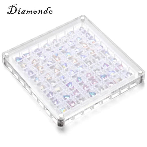 36/64/100Grid Acrylic Magnetic Seashell Display Box Beads Organizer Art DIY Crafts Jewelry Box Jewelry Box Case for Bead Jewelry